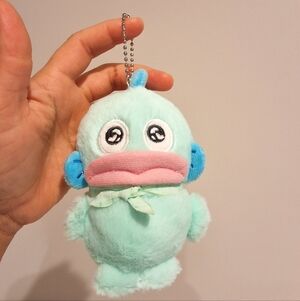 Sanrio Hangyodon Light Green Plush Keychain Bag Charm, NEW